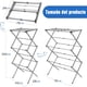 thumbnail image 5 of Tendedero Plegable de Acero Inoxidable,Tendedero Plegable y Extensible para Interiores y Exteriores, Perchero Metal, 5 of 7