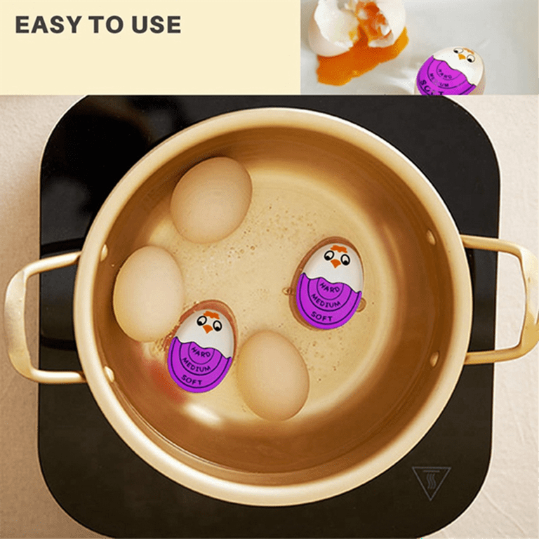 Egg Timer for Boiling Eggs Soft Hard Boiled Egg Timer That Changes Color  When Done, Perfect Hard Boiled Egg Timer in Water, Perfect Egg Boiler Timer