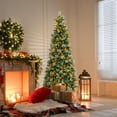 thumbnail image 4 of Costway 7.5 FT Artificial Xmas Tree with 1096 Branch Tips 460 Warm White LED Lights, 4 of 10