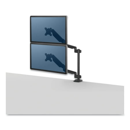 UPC: 0043859727971 | Fellowes FEL8043401 Platinum Series Dual Stacking Monitor Arm 1 Each Black