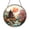 Acrylic 3.5 Inch, variant on Garden Pagoda Stained Glass Suncatcher, Decorative Zen Landscape Window Hanging Panel Gift