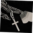 thumbnail image 3 of Mobutofu 6PCS Mens Chains Necklace Alloy Cross Design 11.8*1.2*0.2in, 3 of 8