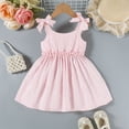 thumbnail image 6 of MEZZALL Toddler Girls Sleeveless Bowknot Floral Spaghetti Straps Dress Dance Party Dresses O-Neck Cozy Sundress, 6 of 9