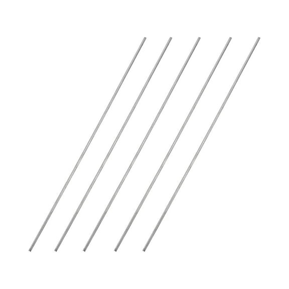 1.5mm x 150mm 304 Stainless Steel Solid Round Rod for DIY Craft - 5Pcs