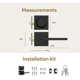 thumbnail image 4 of Mega Handles | Prime Door Lever and Deadbolt Combo | Matte Black, 4 of 4