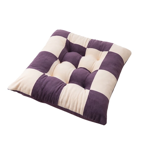 Chair Cushions for U-Shaped Dining Chairs - with Ties, Non- Bottom, Linen Fabric, Memory Foam, Colorful, 1pc
