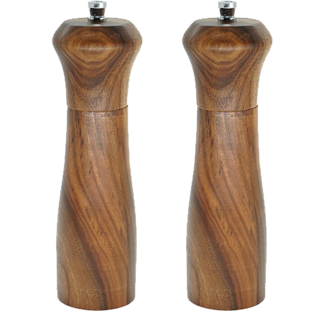 Haramgcourt Set De Moulin Poivre Et Sel Bois 22 Cm Céramique Acacia