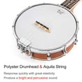 thumbnail image 3 of Kmise, 4, Banjolele Banjo Ukelele Concierto Tamaño 23 pulgadas, con cuerdas de correa de afinador de bolsa (Pickup Picks Ruler Wrench Bridge), 3 of 5