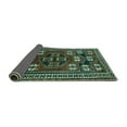 thumbnail image 2 of Ahgly Company Indoor Round Persian Turquoise Blue Traditional Area Rugs, 6' Round, 2 of 4