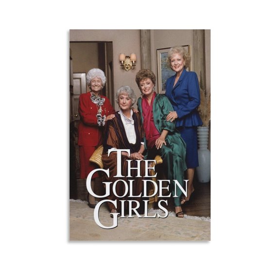 Poster The Golden Girls Canvas Poster Wall Art Picture Prints Hanging Photo Gift Decor Home Posters Artworks 12x18inch(30x45cm)
