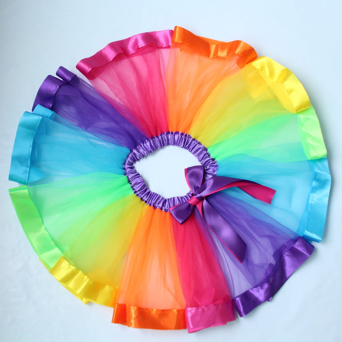 Kids Child Girls Rainbow Colorful Tutu Skirt Tulle Tutu Mini Dress Dancewear JH Kids Child Girls Rainbow Colorful Tutu Skirt Tulle Tutu Mini Dress Dancewear JH