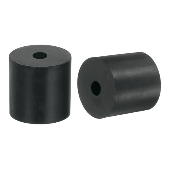 2Pack Thick Rubber Spacer, 1-9/16 Inch OD x 3/8 Inch ID x 1-9/16 Inch Thickness