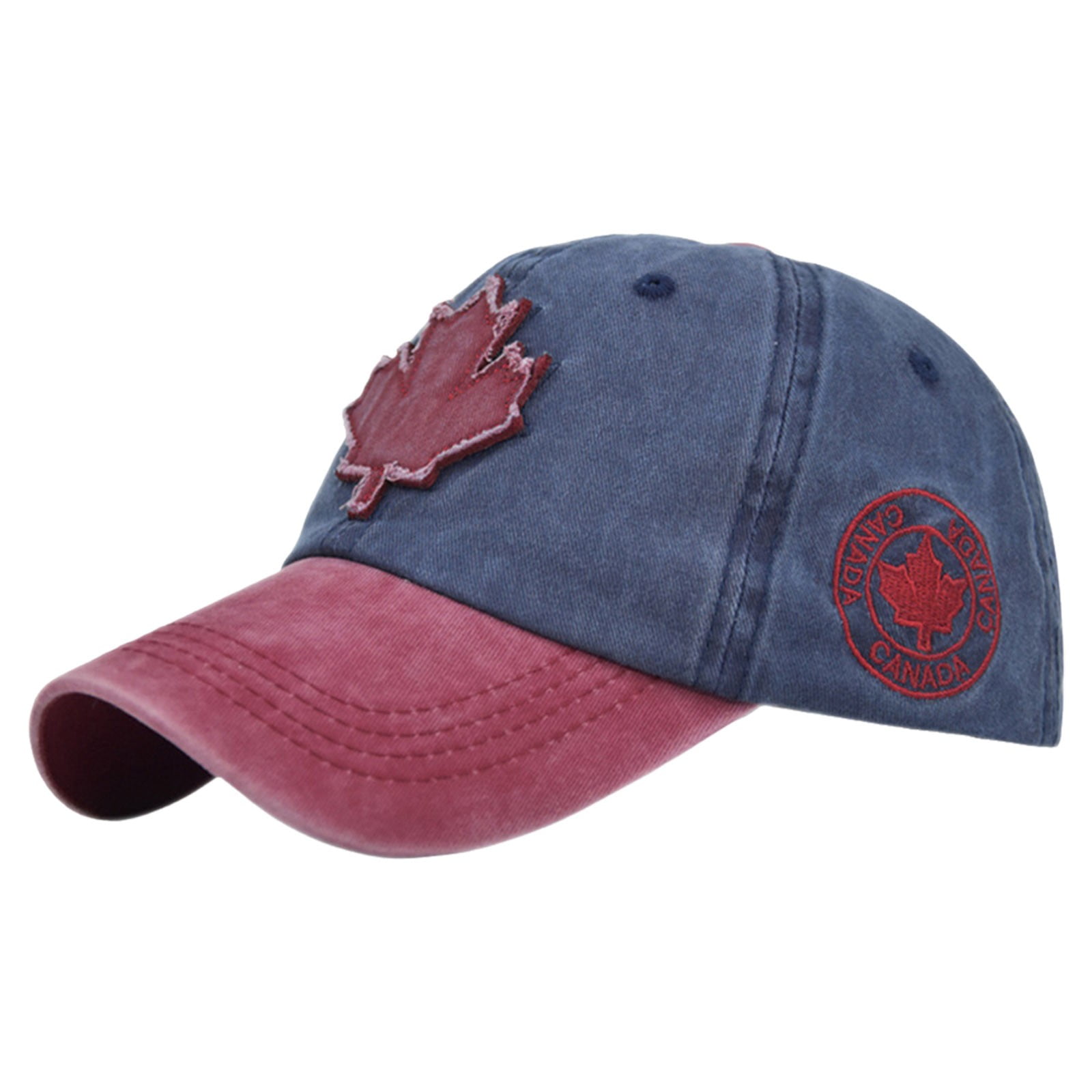 TSADFHJI Hats Bulk Red Canada Baseball Cap Canada Day Embroidered