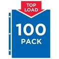 Avery Clear Recycled Economy Weight Sheet Protectors, Top Load, 100
