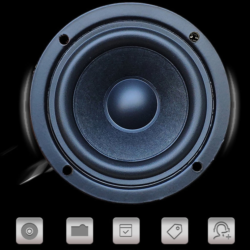 2.5Inch Subwoofer 15W 4Ohm Metal Horn Subwoofer for Small Home Amplifiers and Audiophiles Sound Claritys Loudspeaker