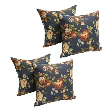 Blazing Needles 17-inch Jacquard Throw Pillows with Inserts (Set of 4)  9910-S4-ID-005