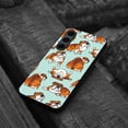 thumbnail image 4 of WIRESTER Shockproof Soft Rubber Cover Case for Samsung Galaxy S24 FE 6.7", English Bulldog Funny Playful Postures on Green BG, 4 of 5