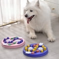 thumbnail image 3 of Slow Feeder Interactive Increase Puppy IQ Food Dispenser Slowly Eating NonSlip Bowl Pet Cat Dogs Training Game Dog Puzzle Toys (B25401 Pink,29.5cmX29.5cm), 3 of 7