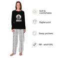 thumbnail image 2 of Black And White Bigfoot Dog And Family Christmas Pajamas, Believe Magical Christmas PJs, Size NB - Men 6XL, 2 of 7