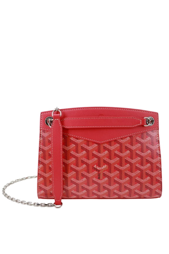 Pre-Owned Goyard Rouette Structure Mini Canvas Shoulder Bag Pink