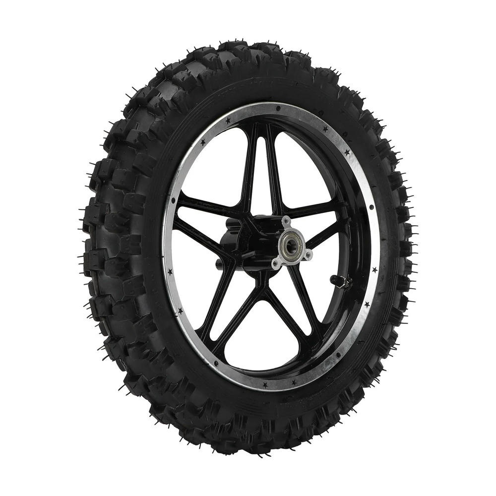 17x3.5 Front Wheel Rim For Kawasaki - Black Powder-Coated Aluminum