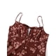 thumbnail image 4 of VISgogo - Vestido informal para mujer, estampado floral, sin mangas, cuello de tirantes, lazo en la parte inferior, vestido de playa con abertura alta VISgogo  moda, 4 of 9