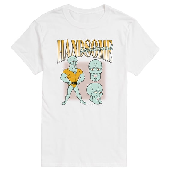 SpongeBob SquarePants - Handsome Squidward - Men's Short Sleeve Graphic T-Shirt