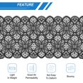 thumbnail image 4 of Unique Bargains Lace Ribbon 10 Yards 7 Inch Lace Flower Trim for Craft Headbands Wedding Black, 4 of 5
