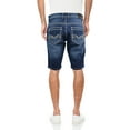 thumbnail image 4 of Men's Flex Stretch Slim Skinny Fit Casual Denim Jeans Shorts, Medium Blue, 4 of 4