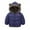 Navy Blue, variant on Maxcozy Toddler Kids Winter Warm Fleece Jacket Velvet Cotton Coat Outerwear Down Coat for 1-6T Boys Girls