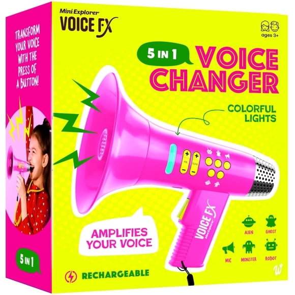 Voice Changer Mini Explorer para niñas y niños de 3 a 8 años con USB