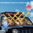thumbnail image 4 of Uorisanigo Car Sun Shade Windshield Sunshade for Wrangler JK JKU TJ 1997-2018 Heat Shield Folding Sunshade Sun Visor Mat Protection for Car Interior(Hawaiian Highland Cow Print), 4 of 7