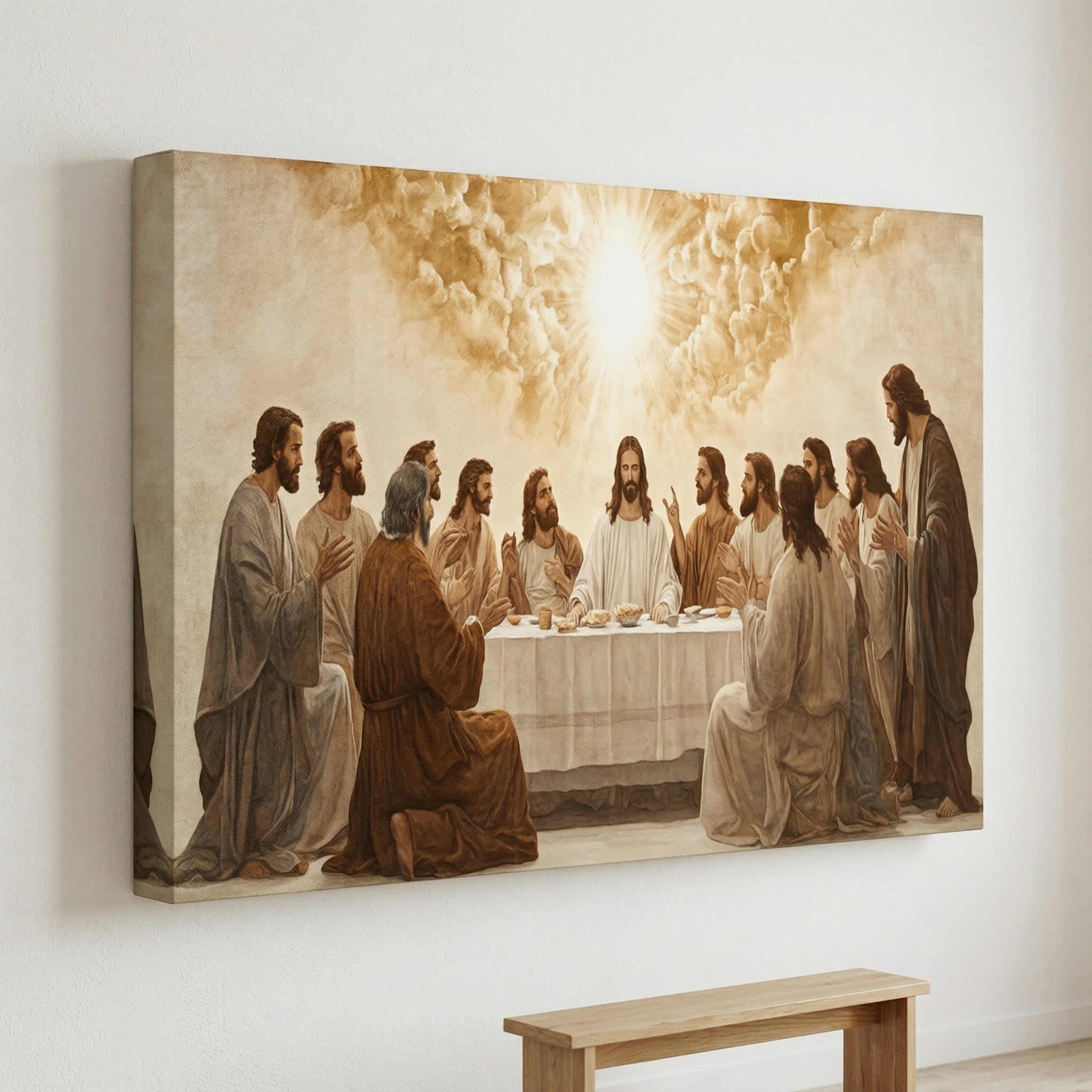 YarnArtistry The Last Supper Wall Art Canvas Print For Living Room And Bedroom Decor Gift Home