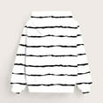 thumbnail image 5 of fnnxnal Big Girls 13-14T White Striped Hoodie - Oversized Relaxed Fit, Polyester Spandex, Durable Machine Washable, Great for School/Casual Wear, Budget-Friendly, 5 of 5
