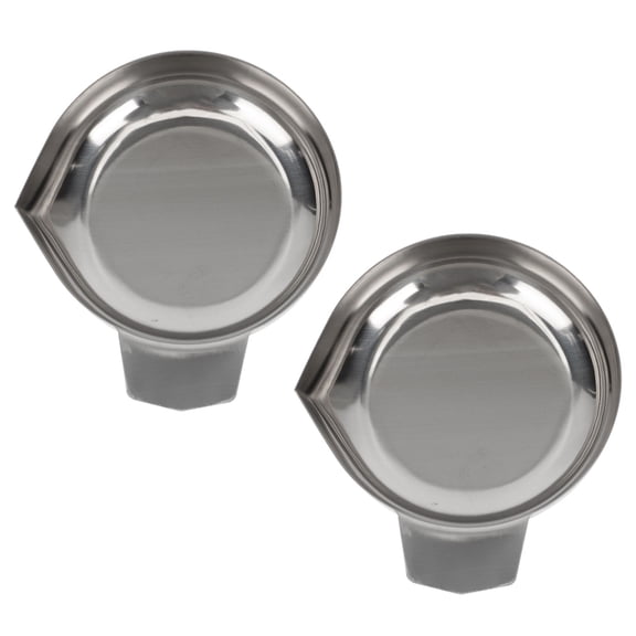 IBASETOY  Stainless Steel Weighing Dish for Home Accurate Kitchen Tray 2Pcs