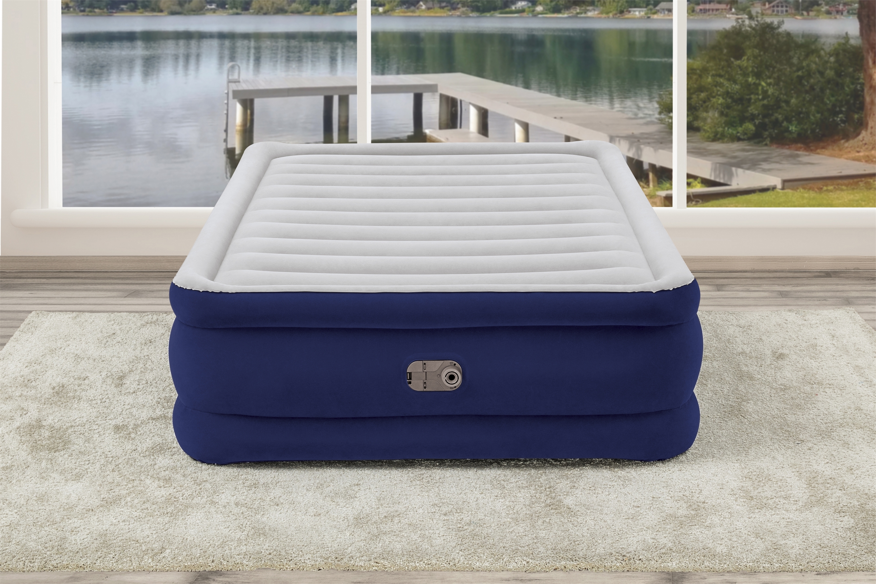 Bestway Tritech Air Mattress Queen 22 in. with Built-in AC Pump and Antimicrobial Coating - image 3 of 12