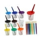 thumbnail image 3 of 10 Vasos de Pintura con Pinceles, Creativos con Tapas, Vasos de Agua para Pintar, Recipientes para Suministros de Arte para Niños Y Principiantes., 3 of 9
