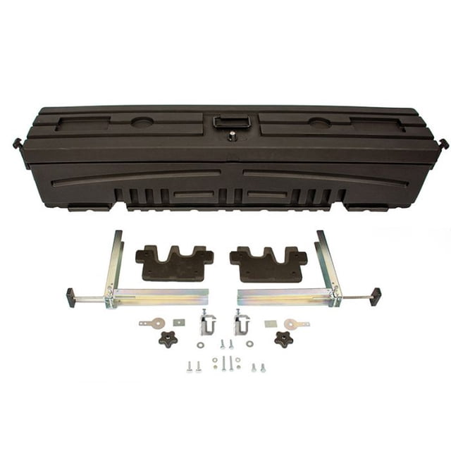 Du-Ha Cargo Organizer 70801 Humpstor; Mounts In Truck Bed Above Wheel Well; Lockable; Black; Polyethylene; With Organizer/Gun Rack/Brackets To Clamp The Truck Bed Rail; For Trucks With Toppers Or Caps