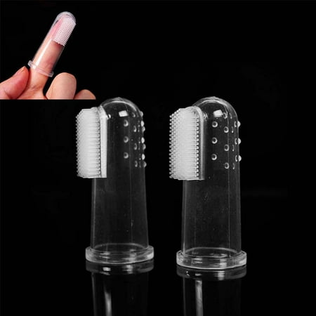 2019 New 3PCS Soft Pet Finger Toothbrush Dog Brush Bad Breath Tartar Teeth Care Dog Cat Cleaning (Best Toothbrush For Braces 2019)