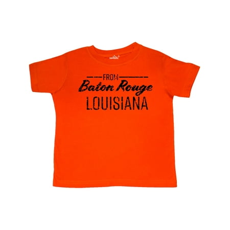 

Inktastic From Baton Rouge Louisiana in Black Distressed Text Gift Toddler Boy or Toddler Girl T-Shirt