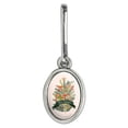 thumbnail image 1 of Merry Christmas Decorated Pine Tree Antiqued Oval Charm Clothes Purse Suitcase Backpack Zipper Pull Aid, 1 of 4