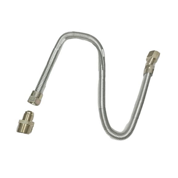Whistle-Free 38 Flex Gas Line Kit for Safe NGLP Fire Pits & Fireplaces Smile Home