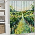 thumbnail image 6 of Awypu Rural Scene Vineyard Road Shower Curtain for Bathroom Waterproof Multiple Sizes White, 6 of 7