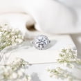 thumbnail image 5 of Rosec Jewels IGI Certified Lab Created Diamond Engagement Ring 5 Carat (E-VS1 Quality) - Diamond Statement Ring with Halo, 10K White Gold, US 9.50, 5 of 9