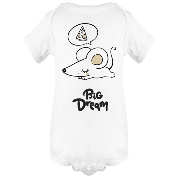 Big Dream Mouse Pizza Dream Bodysuit Infant -Image by Shutterstock,  6 Months