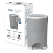 Dekor Classic Hands-Free Diaper Pail | Gray