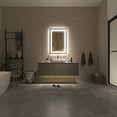 thumbnail image 2 of TOOLKISS  Anti-fog Frameless Dimmable Mirror with Backlit and Front Lighting 24 in. W x 36 in. H, 2 of 4