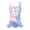 Multicolour, variant on Shadoumai Girls Swimsuit One Piece Size 8 Tummy Control Tankini Lightweight Solid Color Bathing Suit Swimwear Set Girl Spaghetti Strap