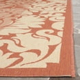 thumbnail image 4 of Safavieh Courtyard Dani Bordered Indoor/Outdoor Area Rug, Terracotta/Natural, 7'10" x 7'10" Square, 4 of 13