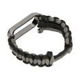 thumbnail image 4 of Correa de Reloj de Cordón de Paraguas ANGGREK Para Mi Band 6/5 Ajustable Negro gris, 4 of 5